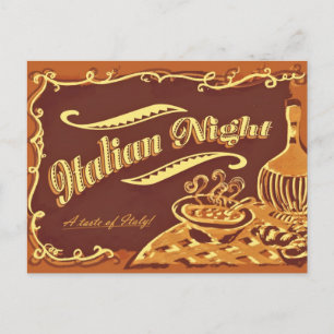 Italian Night Post Card Briefkaart