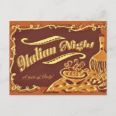 Italian Night Post Card Briefkaart (Voorkant)