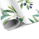 Italian Olive Branch Cadeaupapier (Rol Hoek)