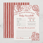 Italian Pasta Advice for Baby Shower Card Kaart (Voorkant / Achterkant)