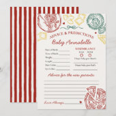 Italian Pasta Advice for Baby Shower Card Kaart (Voorkant / Achterkant)