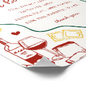 Italian Pasta Baby Shower Advice for Baby Poster (Hoek)