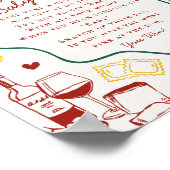 Italian Pasta Baby Shower Dont Say Baby Game Poster (Hoek)