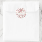 Italian Pasta Baby Shower Envelope Seal Ronde Sticker (Tas)