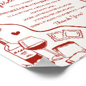 Italian Pasta Baby Shower Time Capsule Game Poster (Hoek)