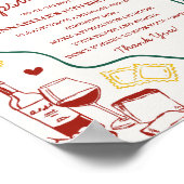 Italian Pasta Baby Shower Time Capsule Game Poster (Hoek)