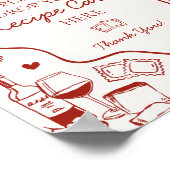 Italian Pasta Bridal Shower Share A Recipe Sign Poster (Hoek)