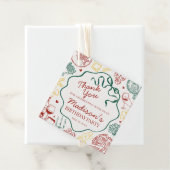 Italian Pasta Holy Cannoli Birthday Party Bedankjes Labels (In situ)