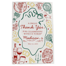 Italian Pasta Holy Cannoli Birthday Party Favor Medium Cadeauzakje