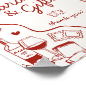 Italian Pasta Party Cards and Gifts Sign Poster (Hoek)