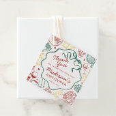 Italian Pasta Special Delivery Baby Shower Bedankjes Labels (In situ)