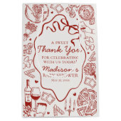 Italian Pasta Special Delivery Baby Shower Favor Medium Cadeauzakje (Voorkant)