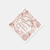 Italian Pasta Special Delivery Baby Shower Servet (Hoek)