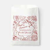 Italian Pasta Thats Amore Bridal Shower Bedankzakje (Voorkant)