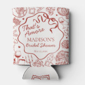 Italian Pasta Thats Amore Bridal Shower Favor Blikjeskoeler (Achterkant)