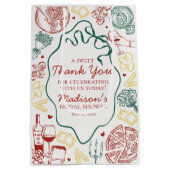 Italian Pasta Thats Amore Bridal Shower Favor Medium Cadeauzakje (Achterkant)