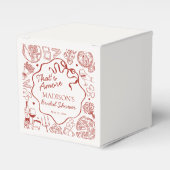 Italian Pasta Thats Amore Bridal Shower Gable Bedankdoosjes (Voorkant Zijde)
