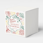 Italian Pasta Thats Amore Bridal Shower Gable Bedankdoosjes (Voorkant Zijde)