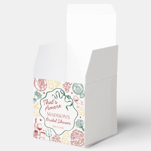 Italian Pasta Thats Amore Bridal Shower Gable Bedankdoosjes (Geopend)