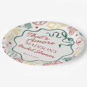 Italian Pasta Thats Amore Bridal Shower Papieren Bordje (Gekanteld)