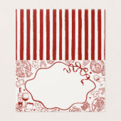 Italian Pasta Thats Amore Place Card Table Decor Kaart (Buitenkant ongevouwen)