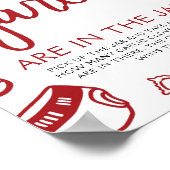 Italian Pizza Guess How Many Garlic Baby Shower  Poster (Hoek)