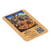 Italian Pizza Scan to Order QR Code Custom Magneet (Rechterzijde)
