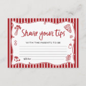 Italian Pizza Share Your Tips for The Parents Card Informatiekaartje (Voorkant)