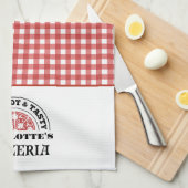 Italian Pizzeria Checkered Plaid  Theedoek (Quarter Fold)