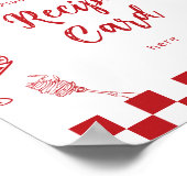 Italian Place you recipe card Thats Amore theme Poster (Hoek)