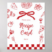 Italian Place you recipe card Thats Amore theme Poster (Voorkant)