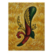 Italian Playing Cards - Ace of Clubs, Scopa Perfect Poster (Voorkant)