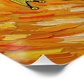 Italian Playing Cards - Ace of Coins, Denari Perfect Poster (Hoek)