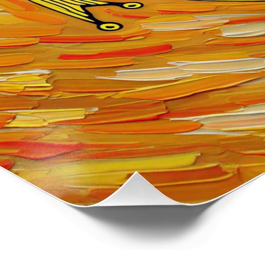 Italian Playing Cards - Ace of Coins, Denari Perfect Poster (Hoek)