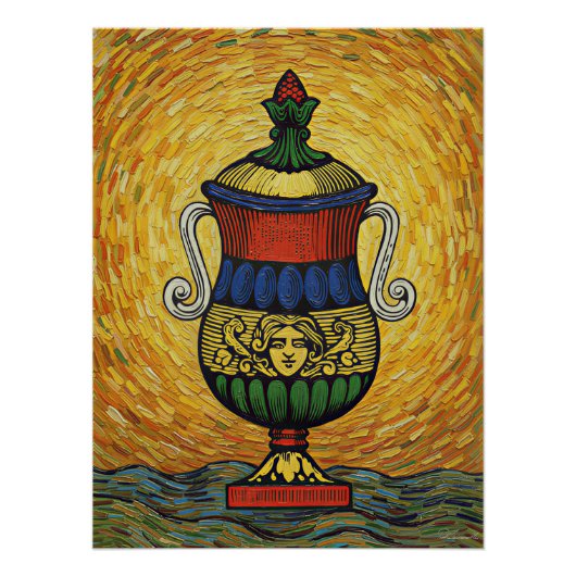 Italian Playing Cards - Ace of Cups Perfect Poster (Voorkant)