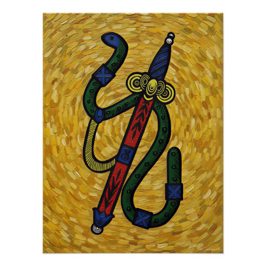 Italian Playing Cards - Ace of Spades  Perfect Poster (Voorkant)