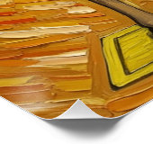 Italian Playing Cards - Cavalier of Coins Briscola Perfect Poster (Hoek)