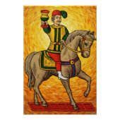 Italian Playing Cards - Cavalier of Cups, Scopa Perfect Poster (Voorkant)