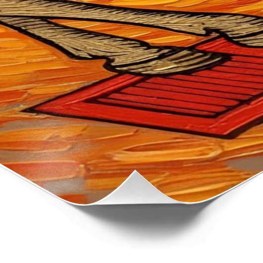 Italian Playing Cards - Cavalier of Cups, Scopa Perfect Poster (Hoek)