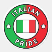 Italian Pride sticker (Voorkant)