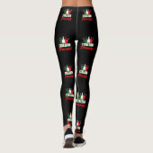 Italian Princess Italy Flag Crown Leggings (Achterkant)