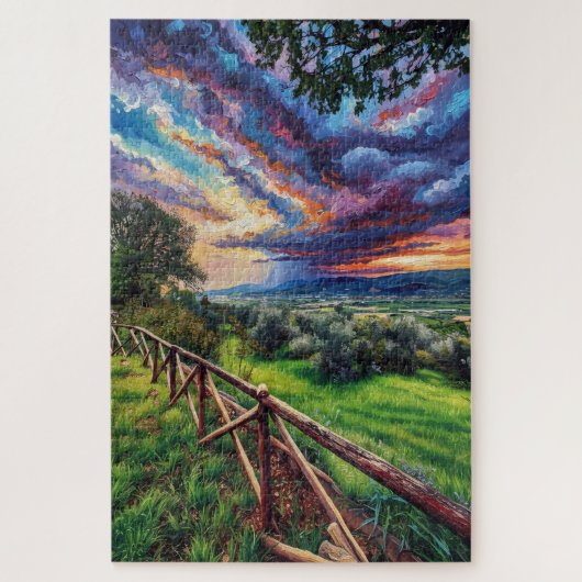 Italian Quickening Storm Impressionist Art Puzzle Legpuzzel (Verticaal)
