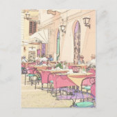 Italian Sidewalk Cafe Briefkaart (Voorkant)