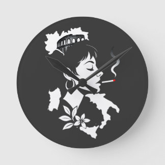 Italian Soul: Minimalist Rome Colosseum & Italy Ma Ronde Klok