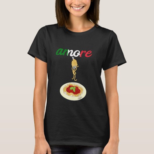 Italian Spaghetti Lover Pasta Noodles Love C T-shirt (Voorkant)