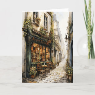 Italian Street Plain Wenskaart Kaart