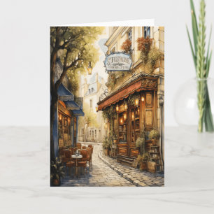 Italian Street Plain Wenskaart Kaart