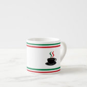 Italian stripes espresso  kop (Voorkant rechts)
