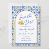 Italian Summer Destination Wedding Save The Date Kaart (Voorkant)
