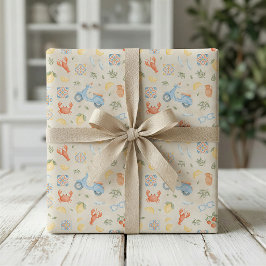 Italian Summer Mediterranean Wrapping Paper  Cadeaupapier